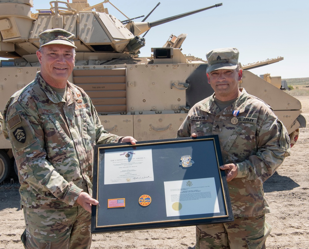 Oregon National Guard Soldier recognized for heroic actions