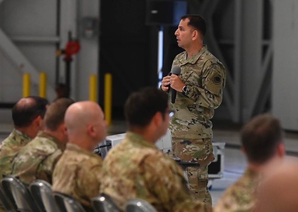 You Are What Makes the Mission Happen; 62d AW holds first all-call with new commander