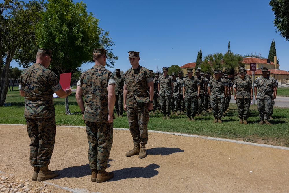 1st Lt. Benjamin Paprocki's Promotion Ceremony