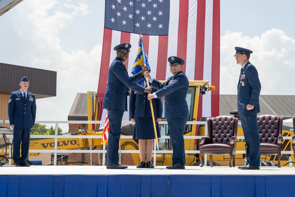 375th Civil Engineer Squadron Change of Command Ceremony