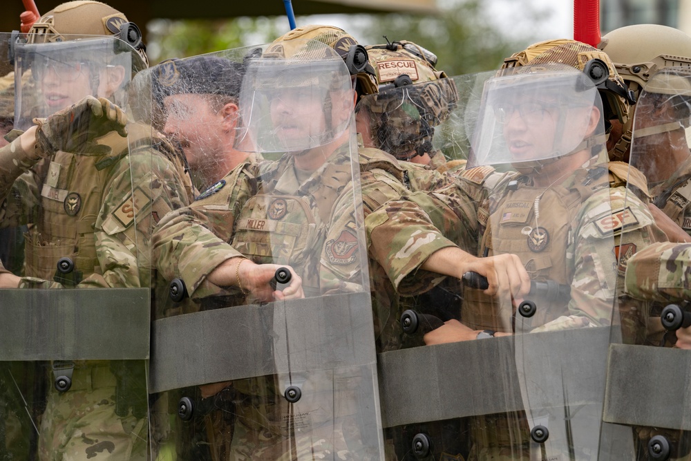 673rd SFS participates in riot-control training