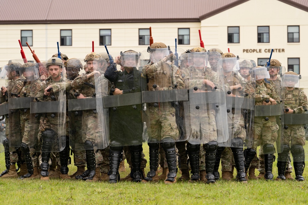 673rd SFS participates in riot-control training