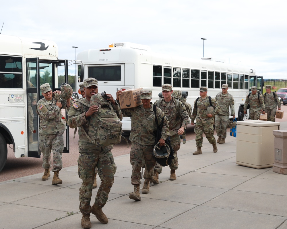 10th Hazardous Response Company Departs Fort Carson For Deployment Readiness Exercise