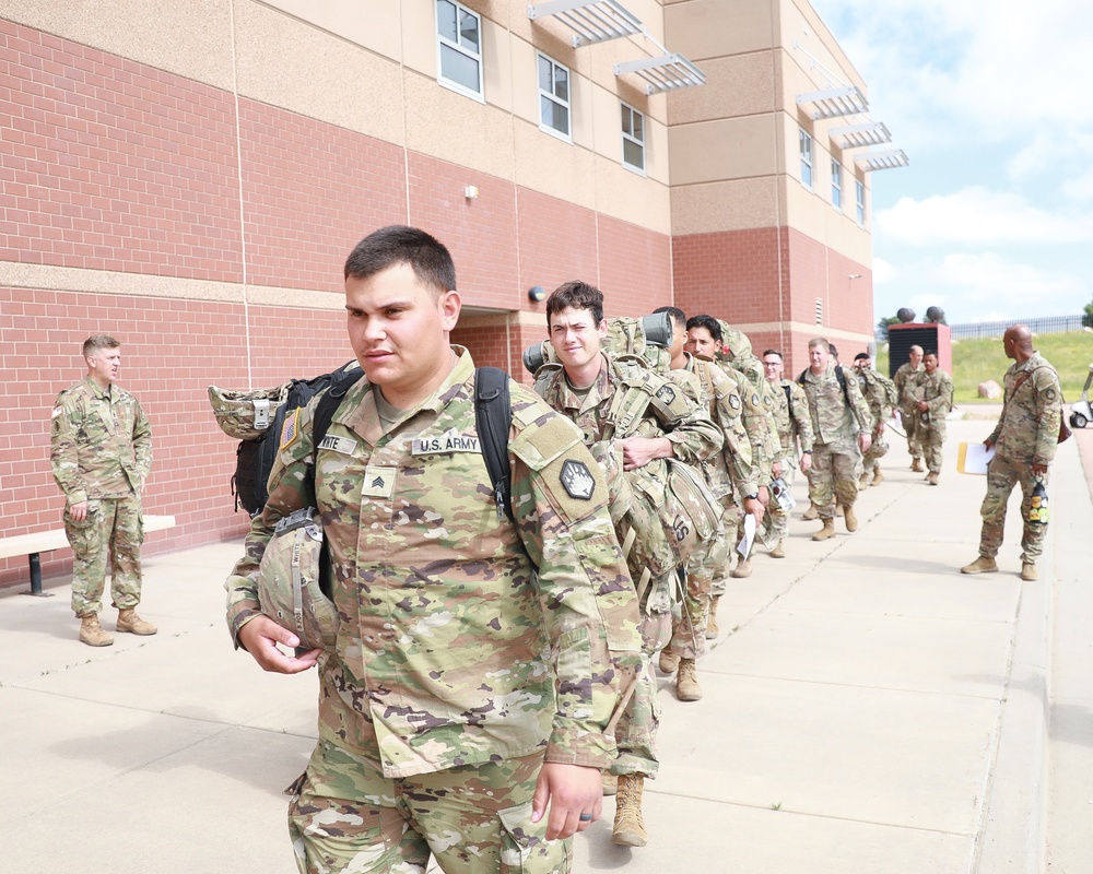 10th Hazardous Response Company Departs Fort Carson For Deployment Readiness Exercise