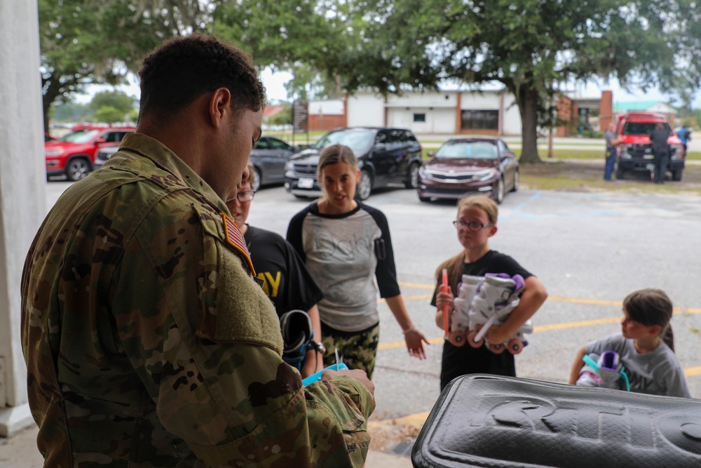 Morale Wellfare and recreation event for Marne Hero Day 2