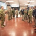 Chief of Staff Headquarters 1st (Australian) Division, Colonel Gavin Ware, briefs Secretary of Defense Lloyd J. Austin III