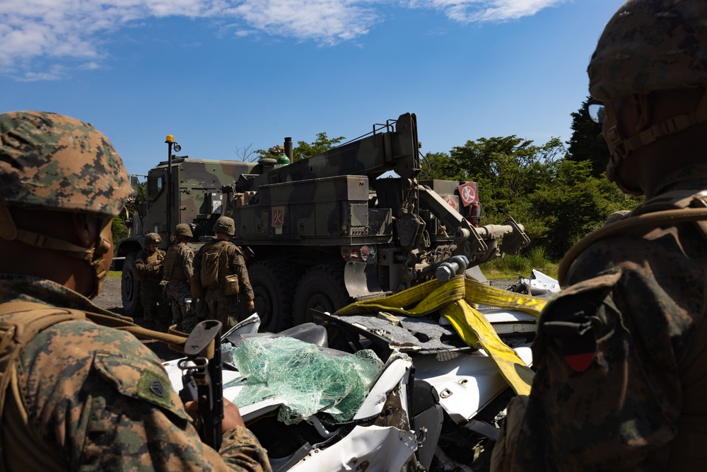 MWSS-171 to the Rescue! Marines Conduct Vehicle Extrication and Extraction during Eagle Wrath 23