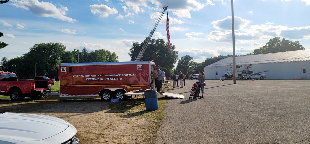 Fort McCoy supports two 2023 National Night Out events; supporting building first-responder relationships with local communities