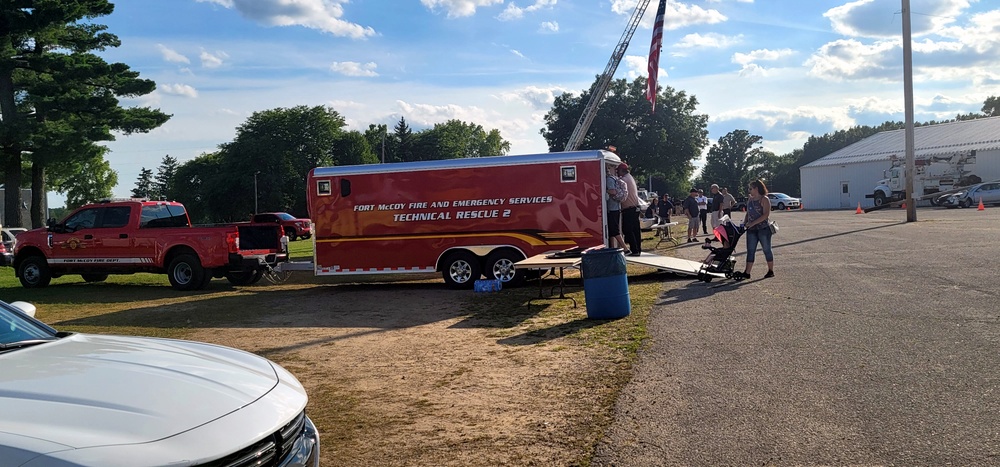 Fort McCoy supports two 2023 National Night Out events; supporting building first-responder relationships with local communities