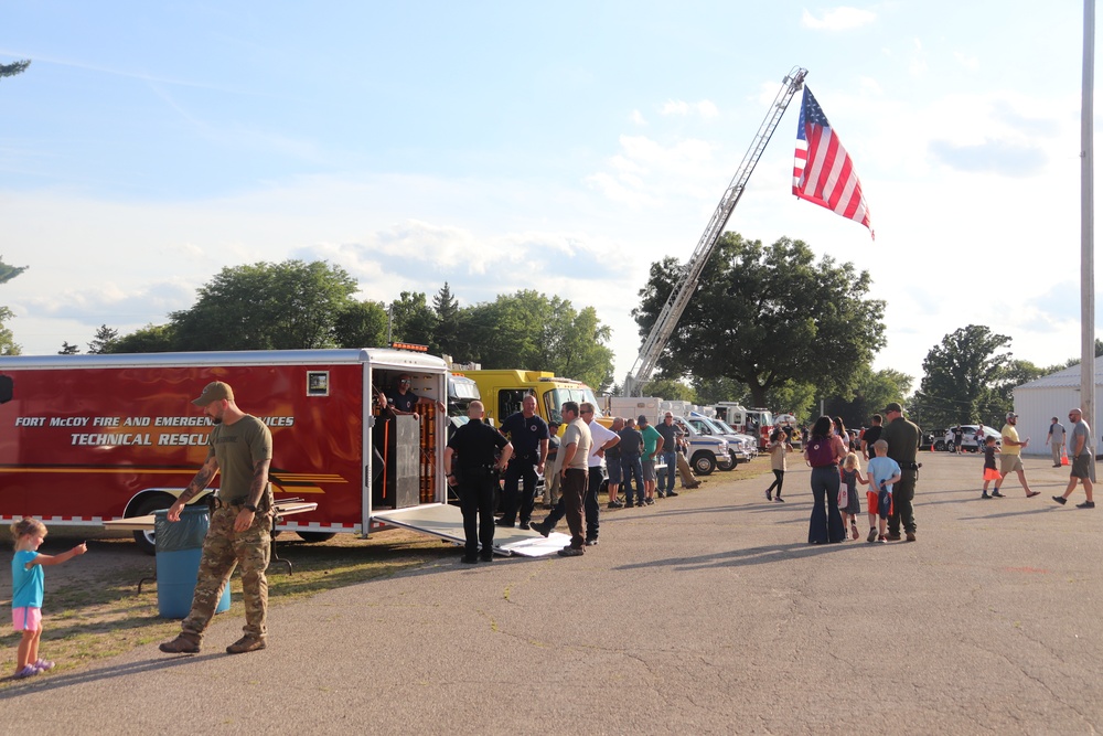 Fort McCoy supports two 2023 National Night Out events; supporting building first-responder relationships with local communities