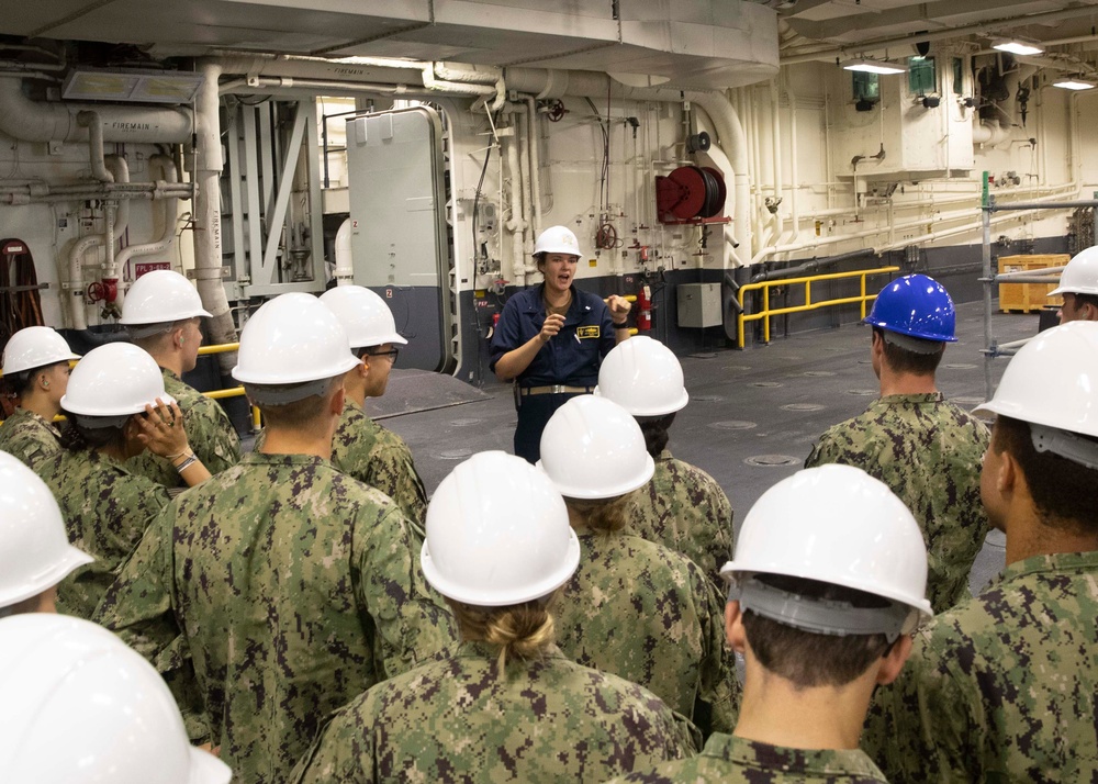 USS Tripoli U.S. Naval Academy Midshipmen Tour