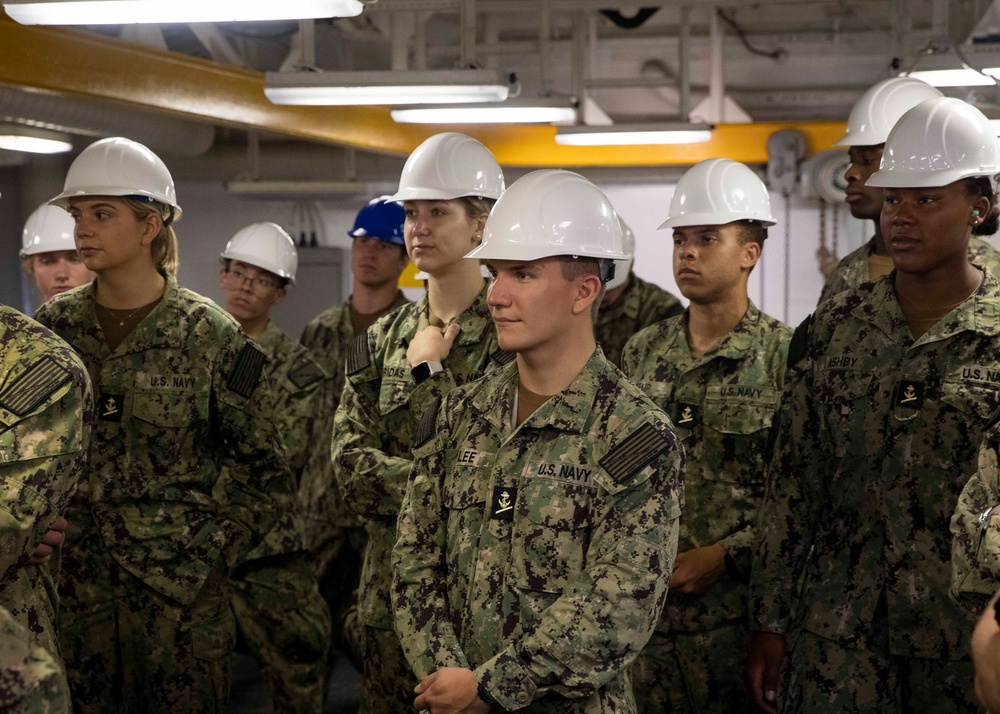 USS Tripoli U.S. Naval Academy Midshipmen Tour