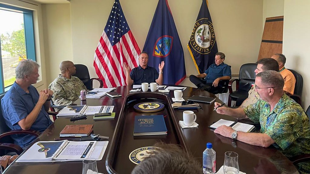 JRM and MDA Provide Guam Defense System Brief for Guam Congressman