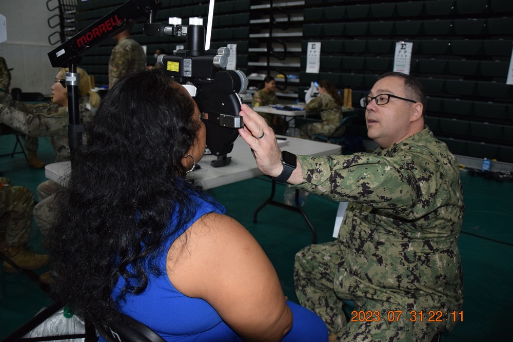 Optometrist serves during Guam Wellness IRT