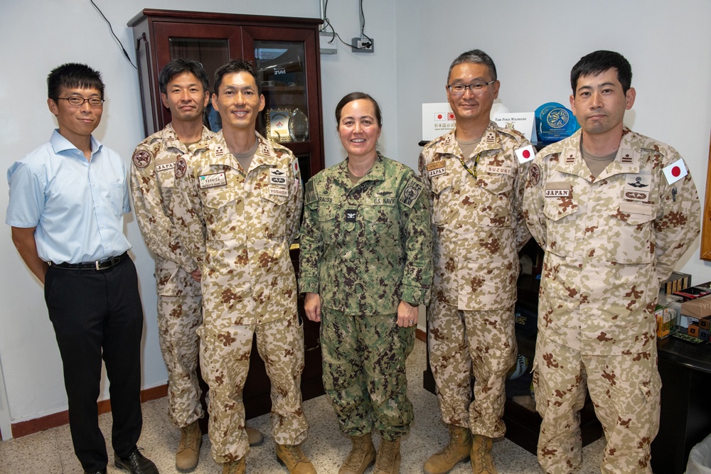 CLDJ Welcome New Commanding Officer of JSDF Base Djibouti