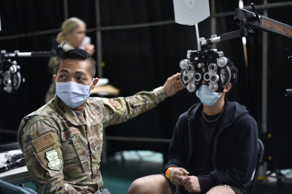 Optometrist serves during Guam Wellness IRT