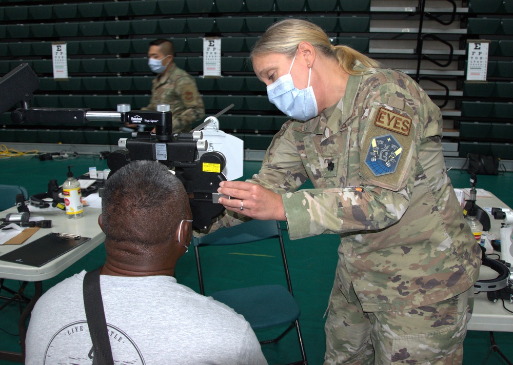 Optometrist serves during Guam Wellness IRT