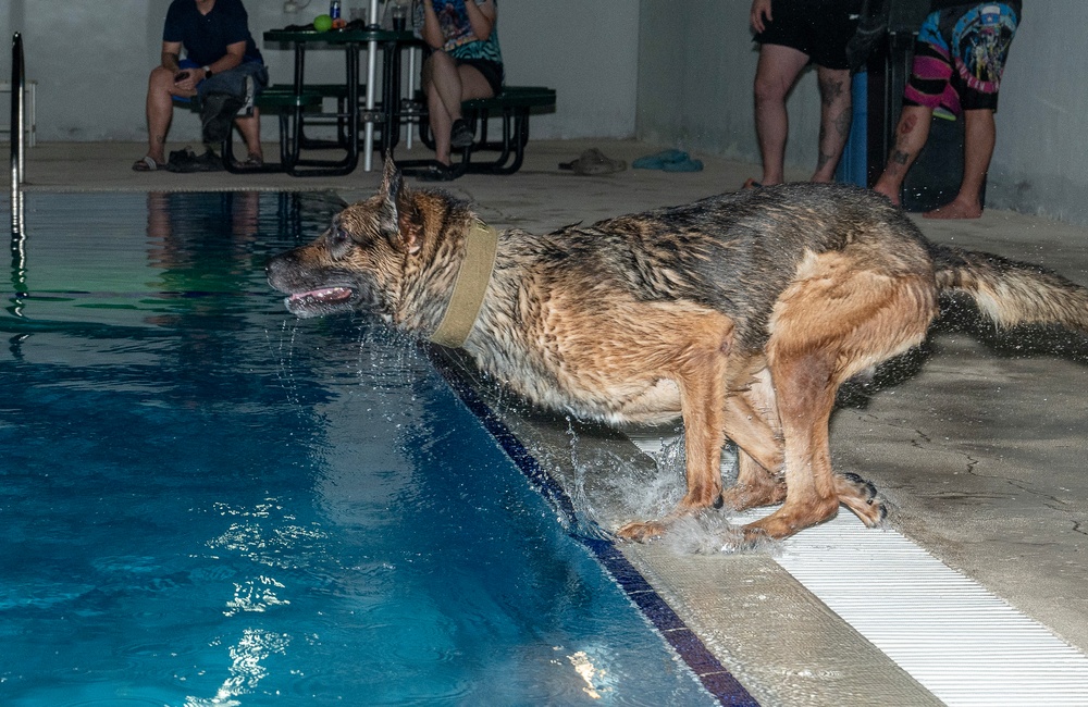 MWD water familiarization training at ADAB