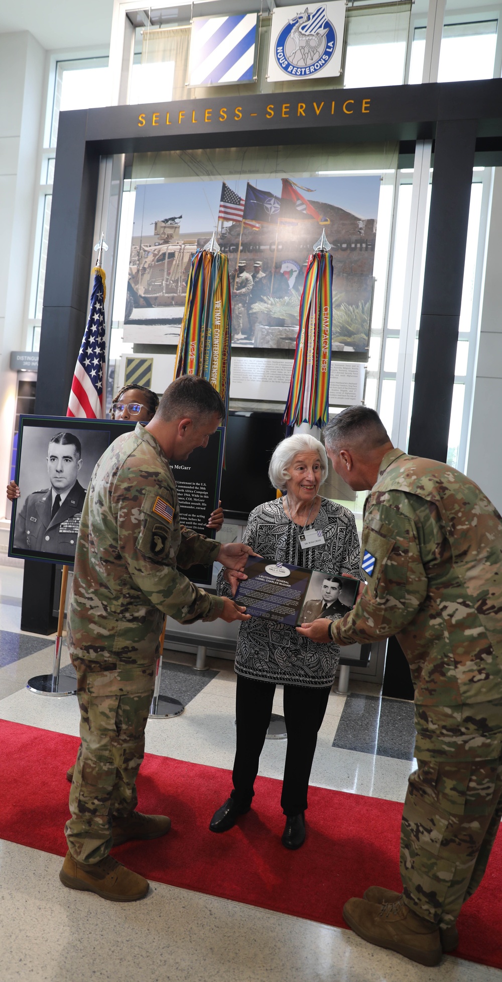 Distinguished Member of the Division and Marne Hall of Fame Ceremony