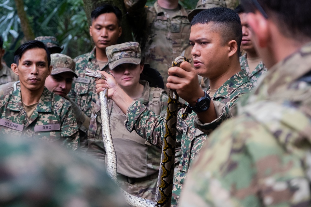 11th Airborne Division Soldiers Participate In Survival Training During Keris Strike 23