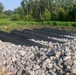 Construction of the CMP access road crossing of the existing drainage canal is underway at WSLP contract 107.