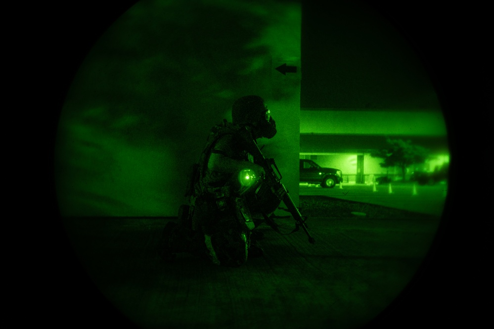 51st SFS Defenders, 51st CS Airmen Deter OPFOR in Simulated Ground Attack