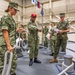 Naval Reserve Officers Training Corps (NROTC) New Student Indoctrination (NSI) Cycle 3 midshipmen candidates on the USS Marlinspike Seamanship Trainer at RTC