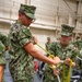 Naval Reserve Officers Training Corps (NROTC) New Student Indoctrination (NSI) Cycle 3 midshipmen candidates on the USS Marlinspike Seamanship Trainer at RTC