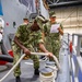 Naval Reserve Officers Training Corps (NROTC) New Student Indoctrination (NSI) Cycle 3 midshipmen candidates on the USS Marlinspike Seamanship Trainer at RTC