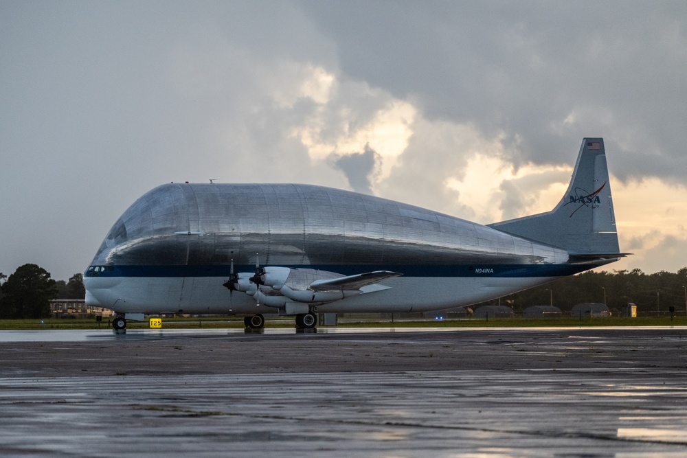 NASA Super Guppy splashes down at MacDill