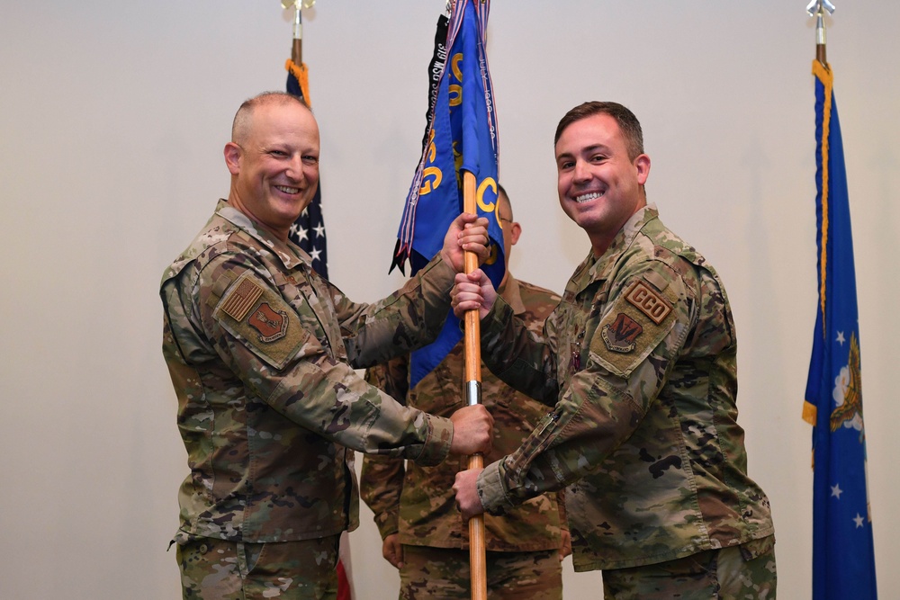 319th Contracting Squadron change of command ceremony