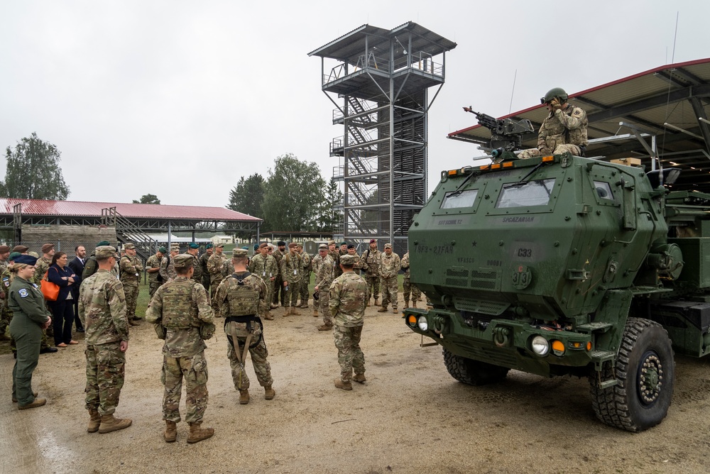 High Mobility Artillery Rocket System (HIMARS) Summit demonstration on Grafenwöhr, Germany