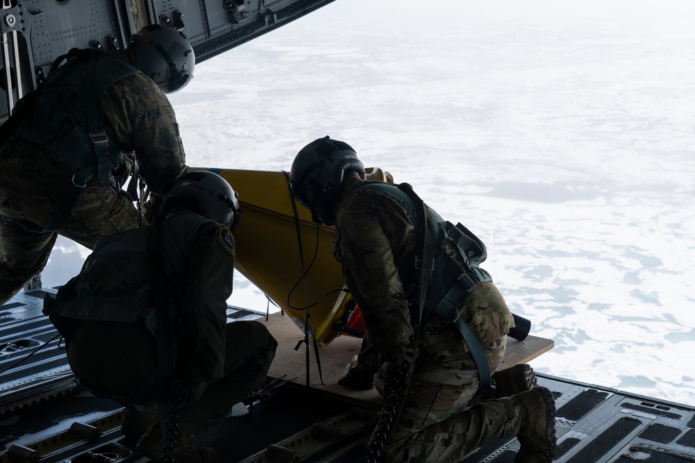 144th AS and ONR deploy data-gathering buoys across the Arctic Ocean