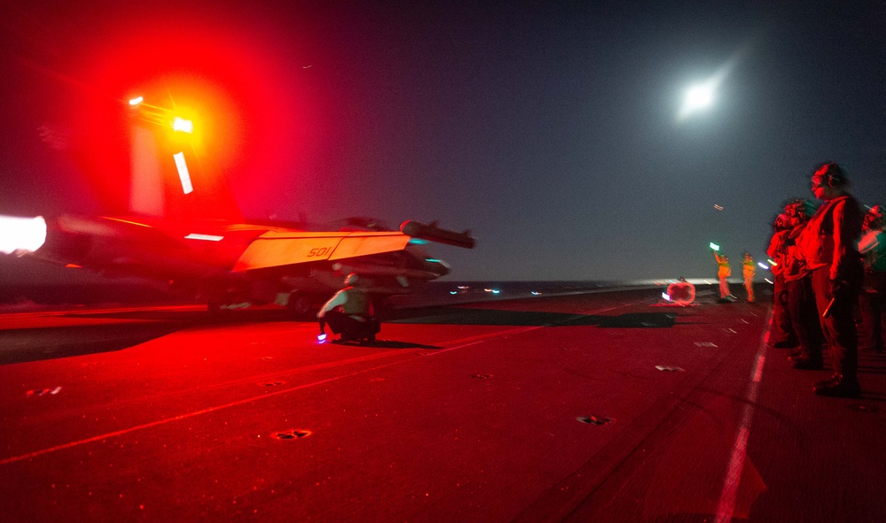 USS Ronald Reagan (CVN 76) conducts flight operations in support of Talisman Sabre 23