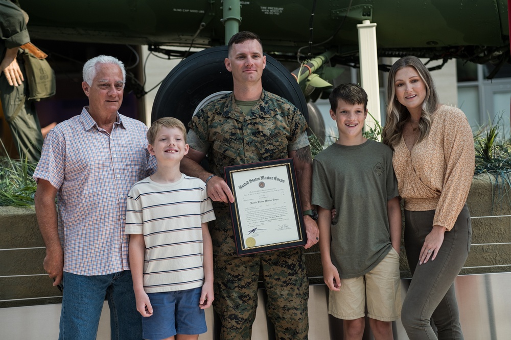 Gunnery Sgt. Alan Cave Promotion Ceremony