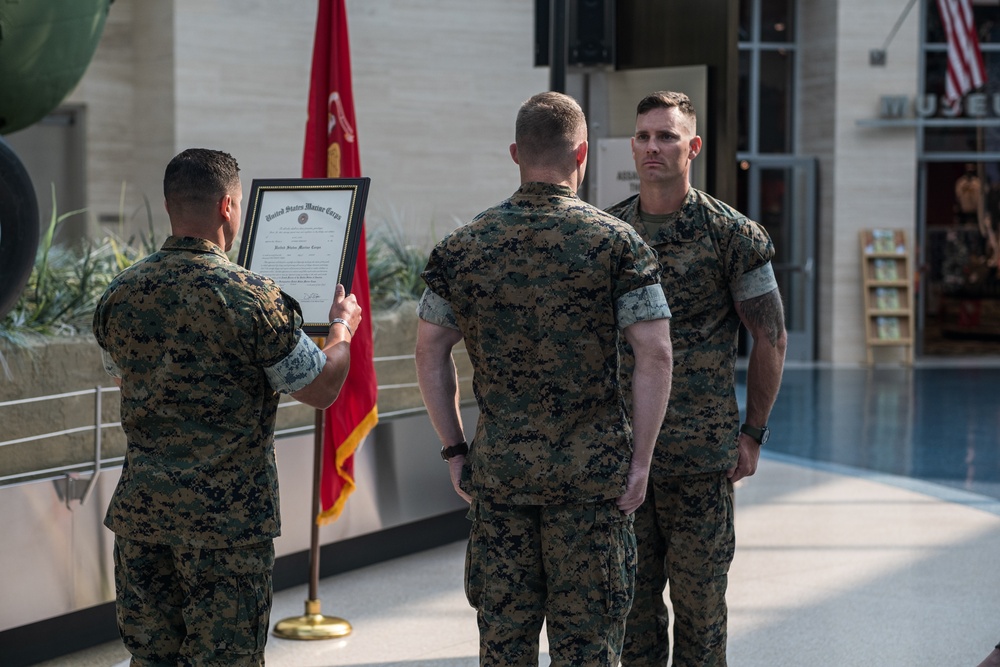 Gunnery Sgt. Alan Cave Promotion Ceremony