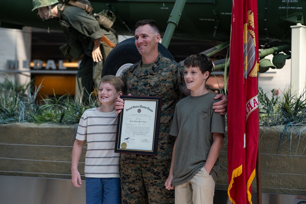 Gunnery Sgt. Alan Cave Promotion Ceremony