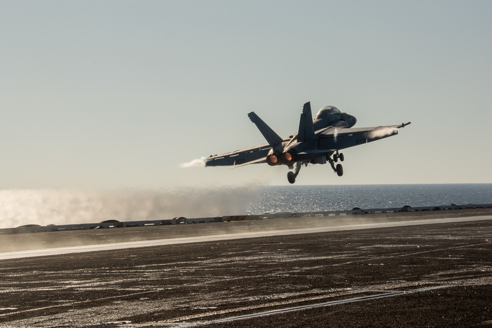 USS Ronald Reagan (CVN 76) conducts flight operations in support of Talisman Sabre 23