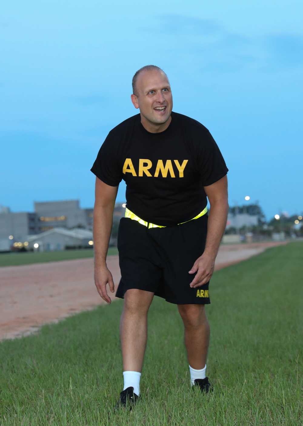 213th Soldiers Conduct Morale PT Session