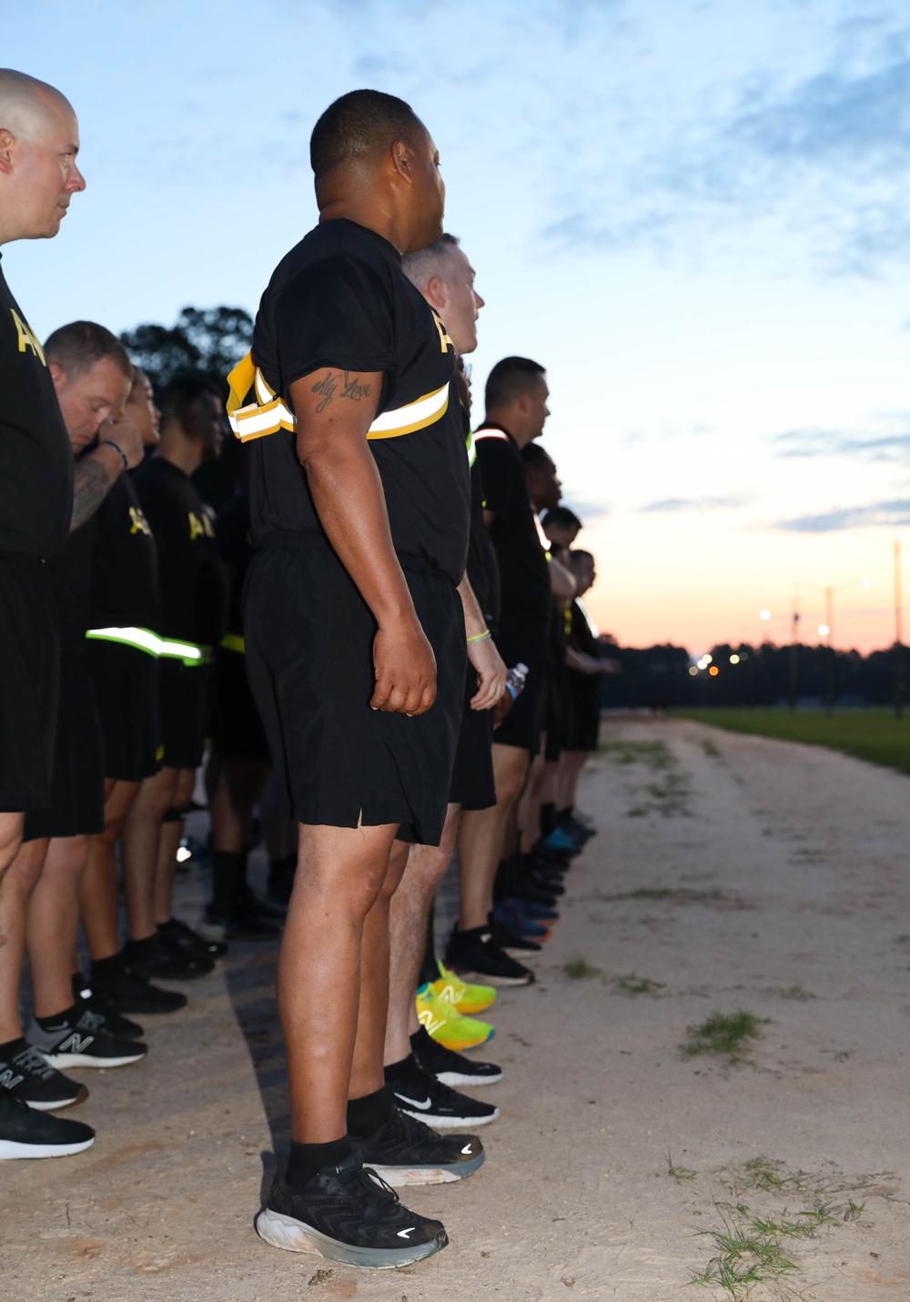 213th Soldiers Conduct Morale PT Session