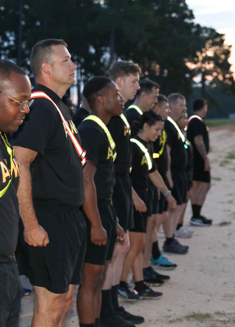 213th Soldiers Conduct Morale PT Session