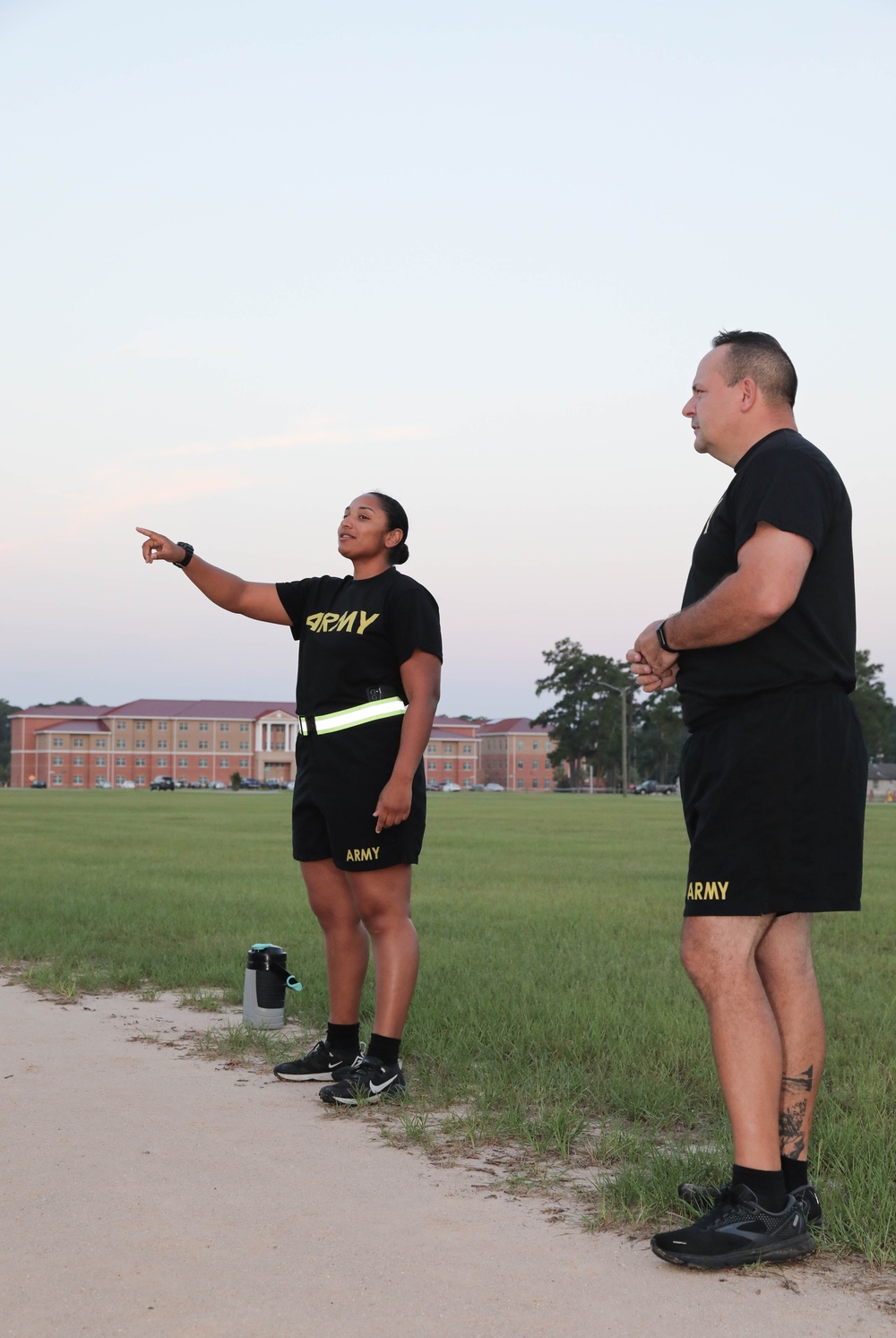 213th Soldiers Conduct Morale PT Session