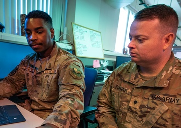 Airman, Soldier swap in latest cyber collaboration exchange effort