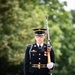 Tomb Guard U.S. Army Pfc. Jessica Kwiatkowski Walks the Mat at the Tomb of the Unknown Soldier