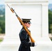 Tomb Guard U.S. Army Pfc. Jessica Kwiatkowski Walks the Mat at the Tomb of the Unknown Soldier