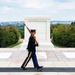 Tomb Guard U.S. Army Pfc. Jessica Kwiatkowski Walks the Mat at the Tomb of the Unknown Soldier