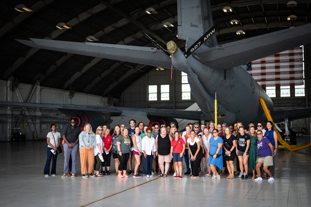 MacDill Teacher Tinker Immersion tour static KC-135