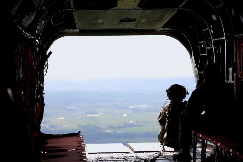 Helicopter operations in the Pennsylvania National Guard