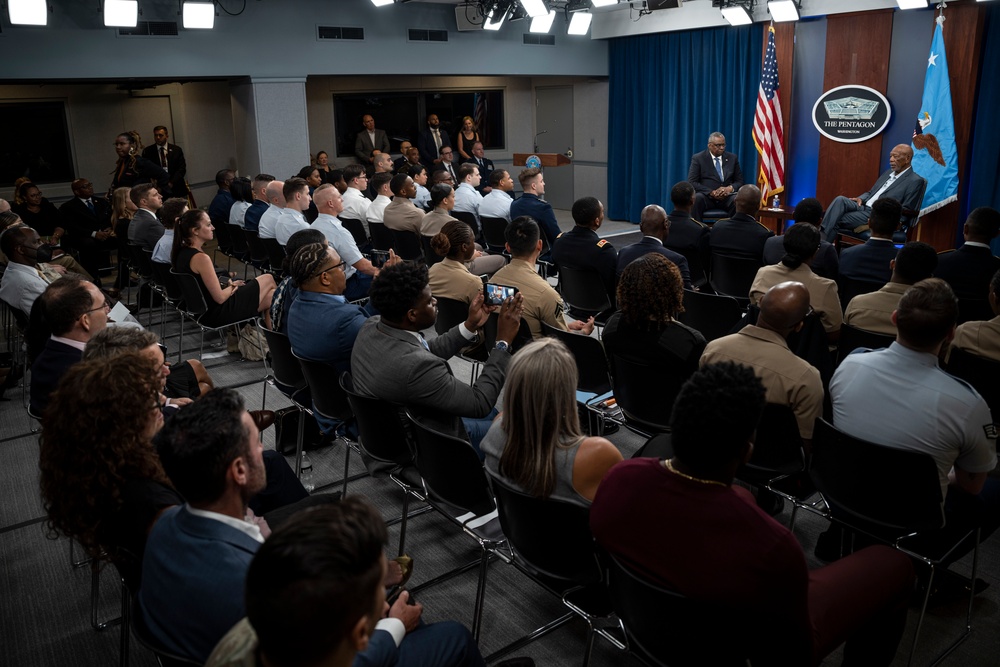 SD Hosts Morgan Freeman at the Pentagon