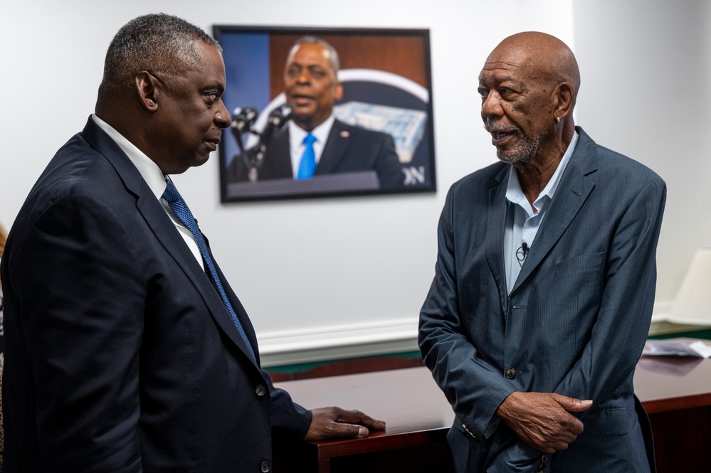 SD Hosts Morgan Freeman at the Pentagon